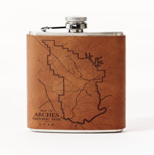 Load image into Gallery viewer, Arches National Park Map Flask