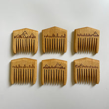 Load image into Gallery viewer, Handcrafted Wooden Beard Comb