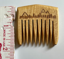 Load image into Gallery viewer, Handcrafted Wooden Beard Comb