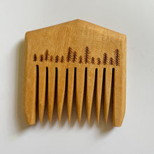 Load image into Gallery viewer, Handcrafted Wooden Beard Comb