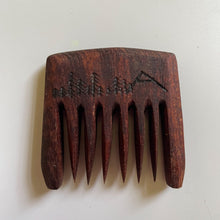 Load image into Gallery viewer, Handcrafted Wooden Beard Comb