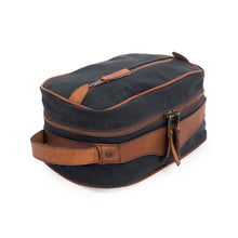 Load image into Gallery viewer, Campaign Waxed Canvas Toiletry Square Shave Kit