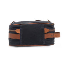 Load image into Gallery viewer, Campaign Waxed Canvas Toiletry Square Shave Kit