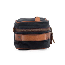 Load image into Gallery viewer, Campaign Waxed Canvas Toiletry Square Shave Kit