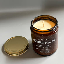 Load image into Gallery viewer, Cèdre No. 6 Candle by Big White Yeti | 9 oz Amber Jar