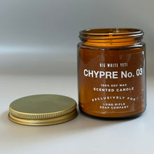 Load image into Gallery viewer, Chypre No. 3 Candle by Big White Yeti | 9 oz Amber Jar