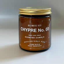 Load image into Gallery viewer, Chypre No. 3 Candle by Big White Yeti | 9 oz Amber Jar