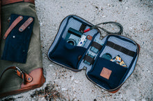 Load image into Gallery viewer, Heritage Leather "Doc" Electronics Organizer / Toiletry Kit