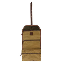 Load image into Gallery viewer, Campaign Waxed Canvas Roll-Up Toiletry Shave Kit