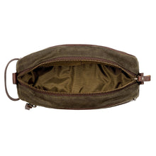 Load image into Gallery viewer, Campaign Waxed Canvas Toiletry Shave Kit