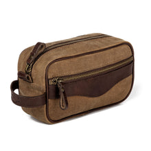 Load image into Gallery viewer, Campaign Waxed Canvas Toiletry Shave Kit