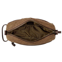 Load image into Gallery viewer, Campaign Waxed Canvas Toiletry Shave Kit