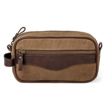 Load image into Gallery viewer, Campaign Waxed Canvas Toiletry Shave Kit