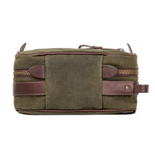 Load image into Gallery viewer, Campaign Waxed Canvas Toiletry Square Shave Kit
