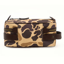 Load image into Gallery viewer, Campaign Waxed Canvas Toiletry Square Shave Kit