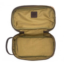 Load image into Gallery viewer, Campaign Waxed Canvas Toiletry Square Shave Kit
