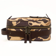 Load image into Gallery viewer, Campaign Waxed Canvas Toiletry Square Shave Kit