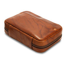 Load image into Gallery viewer, Heritage Leather "Doc" Electronics Organizer / Toiletry Kit