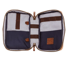 Load image into Gallery viewer, Heritage Leather "Doc" Electronics Organizer / Toiletry Kit