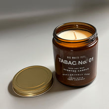 Load image into Gallery viewer, Tabac No 1 Candle by Big White Yeti | 9 oz Amber Jar
