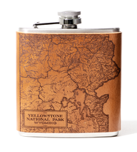 Load image into Gallery viewer, Yellowstone National Park Map Flask