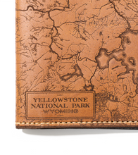 Load image into Gallery viewer, Yellowstone National Park Map Passport Wallet