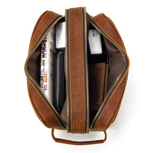 Load image into Gallery viewer, The Nomad Toiletry Bag | Genuine Leather Travel Toiletry Bag