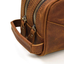 Load image into Gallery viewer, The Nomad Toiletry Bag | Genuine Leather Travel Toiletry Bag