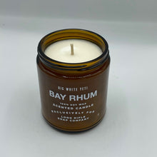 Load image into Gallery viewer, Bay Rhum Candle by Big White Yeti | 9 oz Amber Jar
