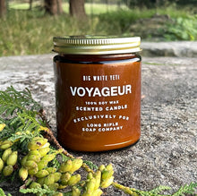 Load image into Gallery viewer, Voyageur Candle by Big White Yeti | 9 oz Amber Jar
