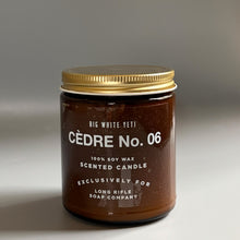 Load image into Gallery viewer, Cèdre No. 6 Candle by Big White Yeti | 9 oz Amber Jar
