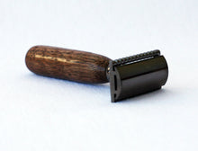 Load image into Gallery viewer, Hand turned Walnut Double Edge Safety Razor
