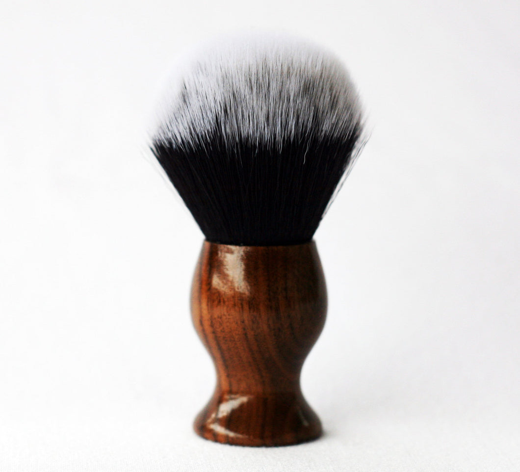 Walnut Tuxedo shave Brush