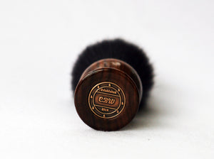 Walnut Tuxedo shave Brush