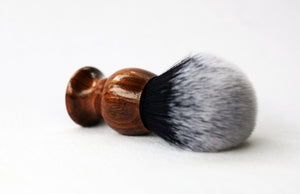 Walnut Tuxedo shave Brush