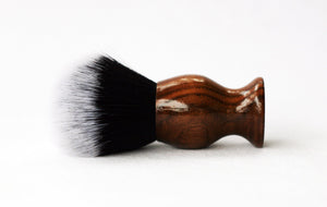 Walnut Tuxedo shave Brush