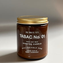 Load image into Gallery viewer, Tabac No 1 Candle by Big White Yeti | 9 oz Amber Jar
