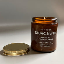 Load image into Gallery viewer, Tabac No 1 Candle by Big White Yeti | 9 oz Amber Jar
