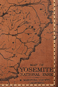 Yosemite National Park Map Passport Wallet