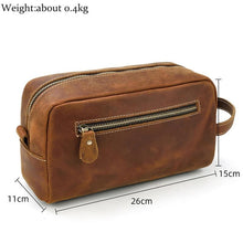 Load image into Gallery viewer, The Wanderer Toiletry Bag | Genuine Leather Toiletry Bag
