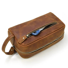 Load image into Gallery viewer, The Wanderer Toiletry Bag | Genuine Leather Toiletry Bag
