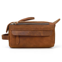 Load image into Gallery viewer, Dado Leather Dopp Kit | Handmade Leather Toiletry Bag
