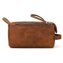 Load image into Gallery viewer, Dado Leather Dopp Kit | Handmade Leather Toiletry Bag
