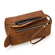 Load image into Gallery viewer, Dado Leather Dopp Kit | Handmade Leather Toiletry Bag
