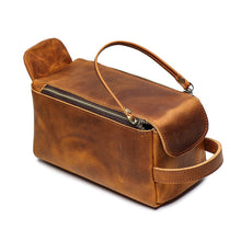 Load image into Gallery viewer, Dado Leather Dopp Kit | Handmade Leather Toiletry Bag
