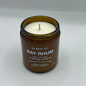 Bay Rhum Candle by Big White Yeti | 9 oz Amber Jar